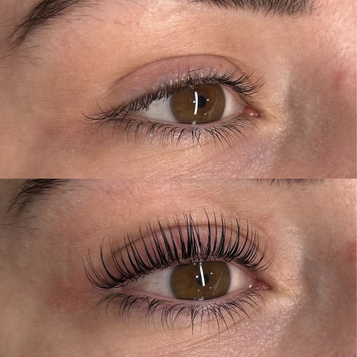 Before and after: Korean Lash Lift by VanKos Beauty
